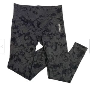 Gymshark Camo Seamless Leggings - Grey/Black
